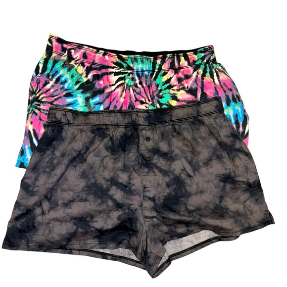 Victoria’s Secret PINK Tie-Dye Pajama Shorts Bundle - Size Medium - NWT & NWOT - Picture 1 of 8